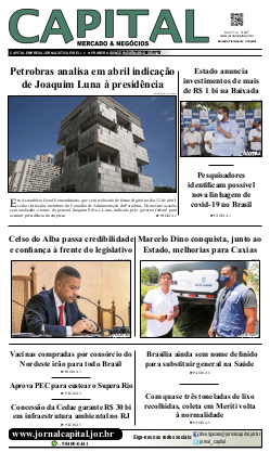 Capa da edição 407 do Jornal Capital