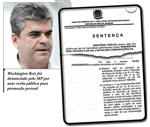 Washington Reis condenado devolver dinheiro