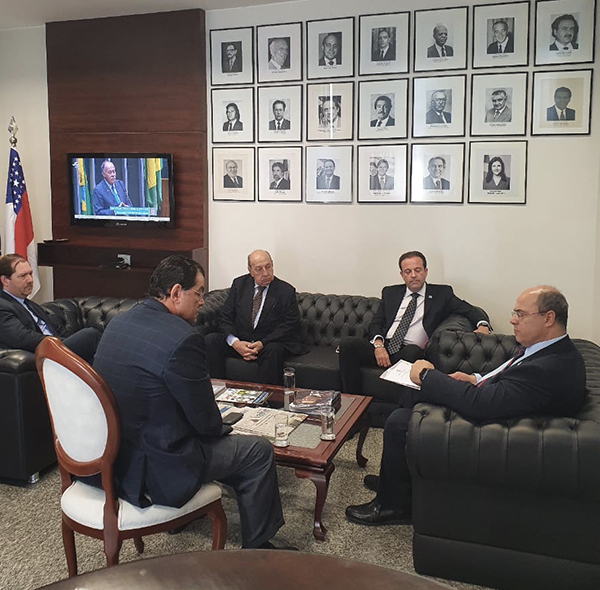 Witzel defende alteração na PEC 187 em Brasília Audiência com Sen. Eduardo Braga