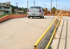 Prefeitura de Belford Roxo constroi pontes e passarelas 1 A piNguela deu lugar a ponte de estrutura metálica