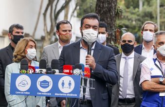 Governador em exercício anuncia novas medidas Coletiva de imprensa Rogerio Santana RJ