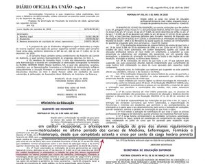 MEC autoriza formatura antecipada de estudantes de Medicina