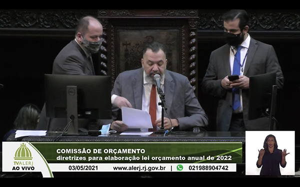 Comissão de Orçamento da Alerj aprova parecer prévio ao texto da Lei de Diretrizes Orçamentárias de 2022