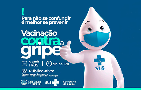 Idosos e professores começam a ser imunizados contra a gripe em Meriti