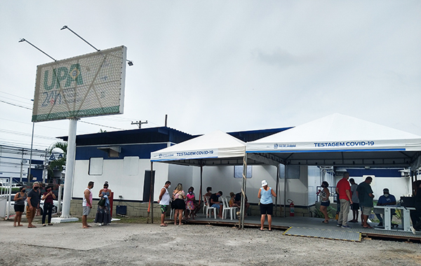 Secretaria de Estado de Saúde inaugura décimo polo de testagem para Covid-19