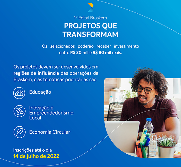 Foto: Banco de Imagens Braskem abre inscrições para primeiro edital de projetos sociais em Duque de Caxias
