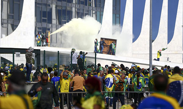 Foto: Banco de Imagens GSI divulga imagens do dia da invasão no Palácio do Planalto