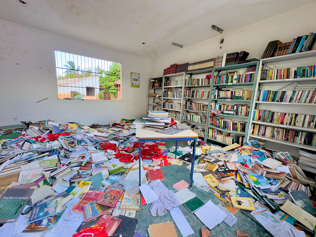 Foto: Jeovani Campos/Divulgação Canella denuncia destruição da Prefeitura