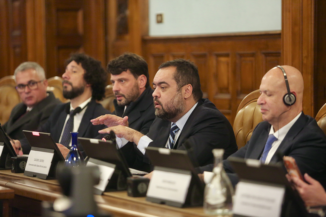 Em Roma, Cláudio Castro reforça cooperação internacional contra organizações criminosas