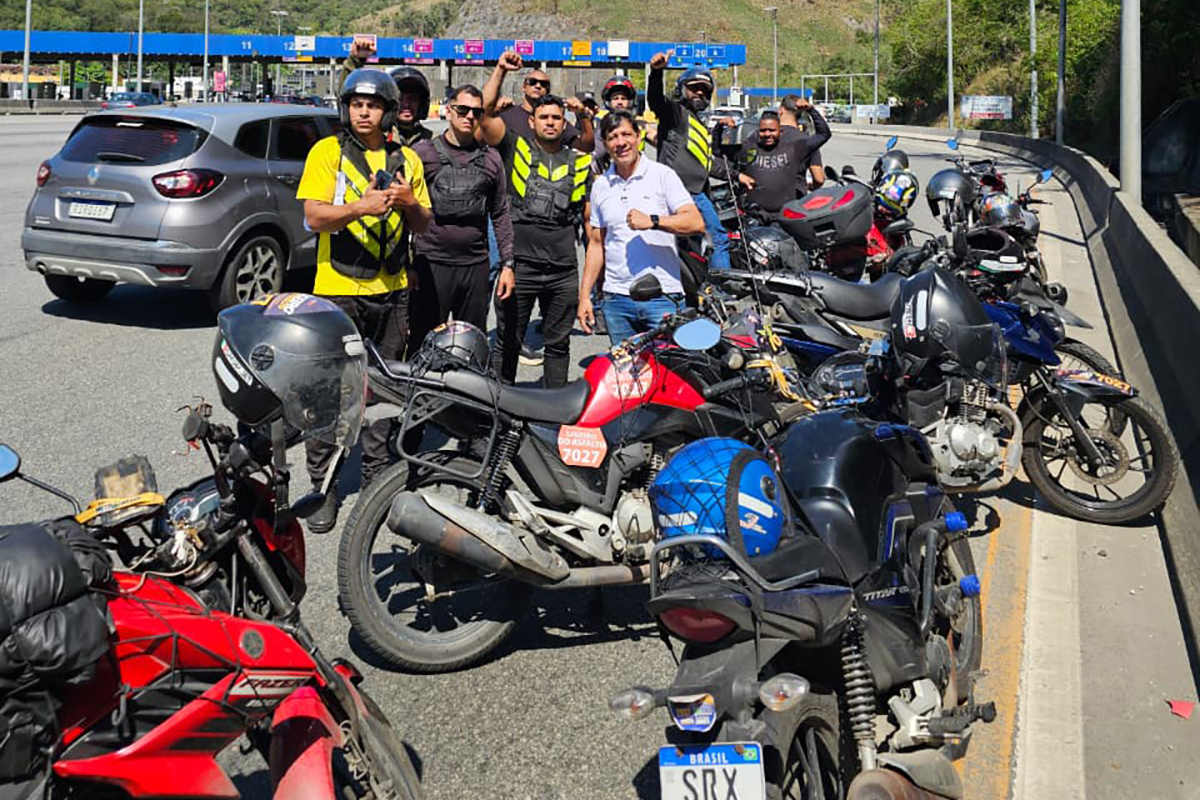 Autor de indicação de IPVA zero para motoboys apoia protesto contra pedágio na Transolímpica