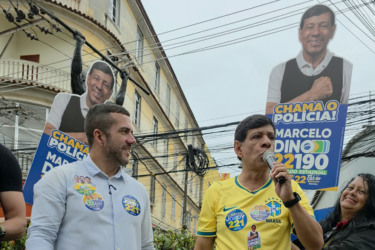 Foto: Divulgação Candidato ao Senado Carlos Jordy participa de carreata em Caxias com Marcelo Dino
