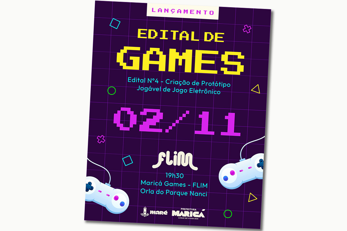 Maricá lança edital de R$ 840 mil para incentivar a criação de jogos eletrônicos